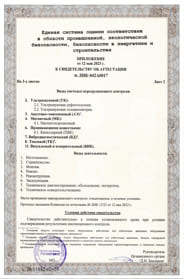 Свидетельство лаборатории НК